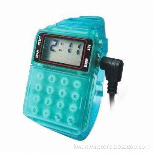 Funny watch for kids, with calculator and FM radio function, used for gift purposes